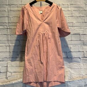 Vince Pink Short Sleeve Dress